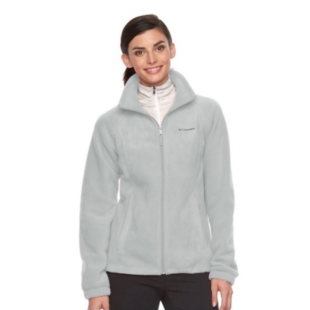 Gray Fleece Columbia Jacket